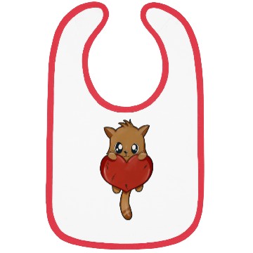 Discover cat with Heart Bibs