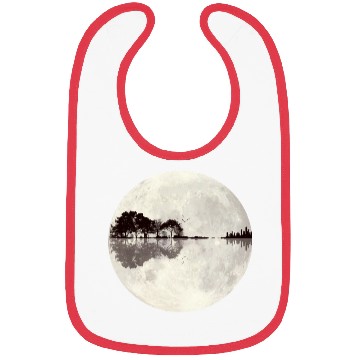 Discover Moon Light Guitar Nature Design Bibs