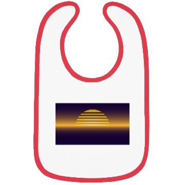 Discover Sunset illustration Bibs