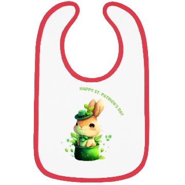 Discover St. Patrick's day, sweet rabbit Bibs