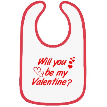 Discover Will you be my Valentine Vector Bibs Design