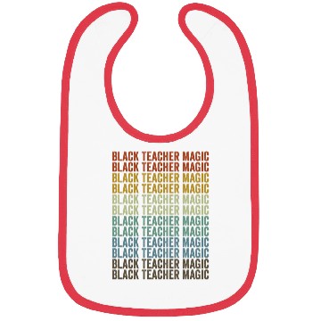 Discover Black Teacher Magic Melanin Brown Skin Bibs