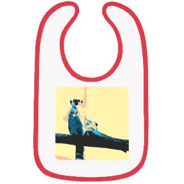 Discover ring-tailed lemur chilling - ringtailed Bibs