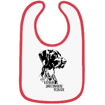 Discover Loved by a German Shorthaired Pointer dog mom Bibs