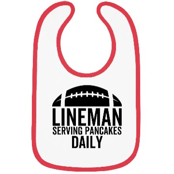 Discover Lineman Serving Pancakes Daily Bibs