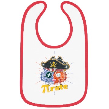 Discover Love Pi Pirate Cat Math Holiday Mathematics Pi Day Bibs