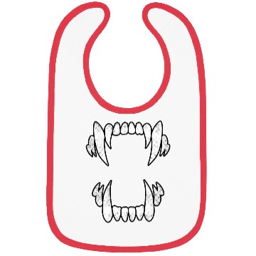 Discover Scary Wolf Fangs Bibs