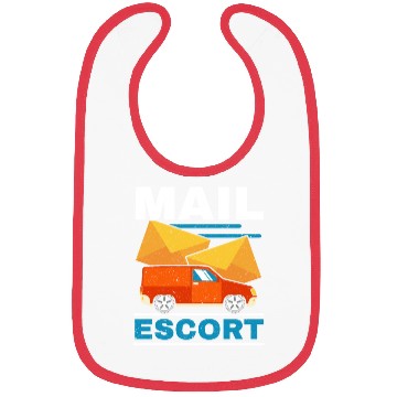 Discover Postal Worker Mailman Delivery Mail Escort Bibs