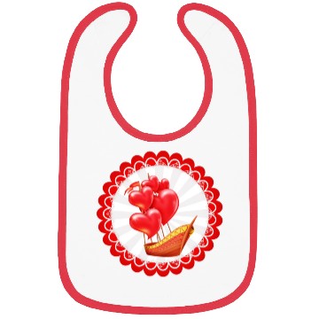 Discover Scarlet Sails. Happy Valentine's Day. Bibs