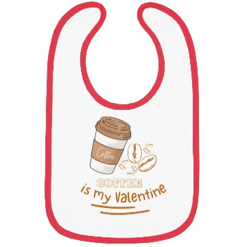 Discover Coffee is my Valentine Bibs