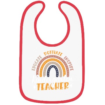 Discover Educate Motivate Inspire Kindergarten Teacher Bibs