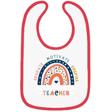 Discover Educate Motivate Inspire Kindergarten Teacher Bibs