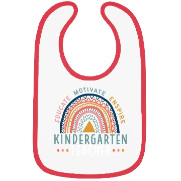 Discover Educate Motivate Inspire Kindergarten Teacher Bibs