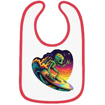 Discover Alien Surfing Bibs