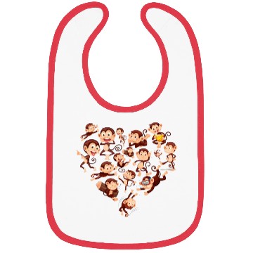 Discover chimpanzee monkey Bibs