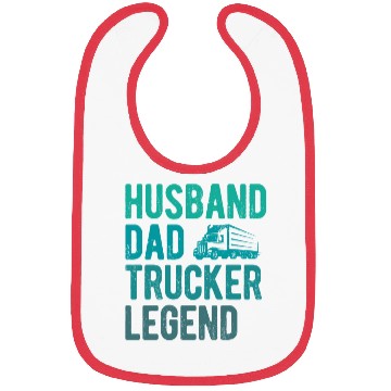 Discover Husband Dad Trucker Legend Bibs