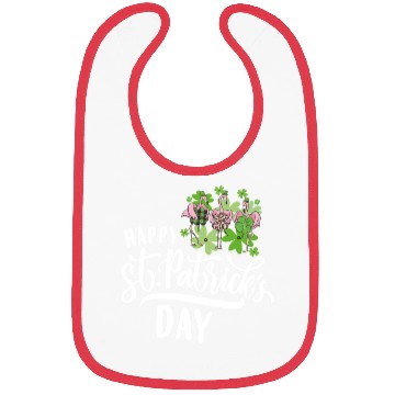 Discover Happy St Patricks Day Irish Flamingo Bibs