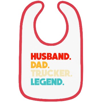 Discover Husband Dad Trucker Legend Bibs