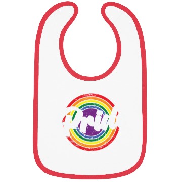 Discover Pride LGBT Rainbow Colors Bibs
