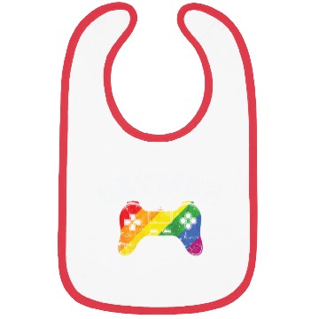 Discover Gamer Controller Gaymer LGBT Pride Bibs