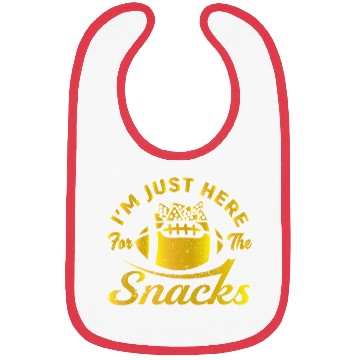 Discover I'm Just Here For The Snacks Funny Fantasy Footbal Bibs
