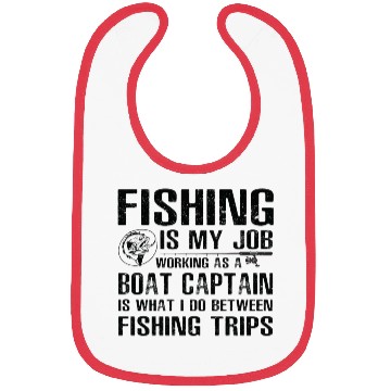 Discover Boat Captain Funny Fishing Bibs
