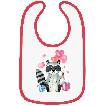 Discover Raccoon Valentine Gift Raccoon Owner Trash Panda Bibs