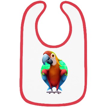 Discover Macaw Bibs