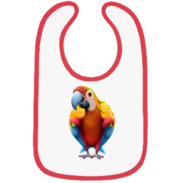 Discover Macaw Bibs