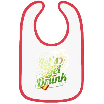 Discover Lets Get Drunk With Beer On St Patricks Day Bibs