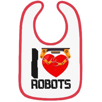 Discover Robot Robotics Engineer Heart I Bibs