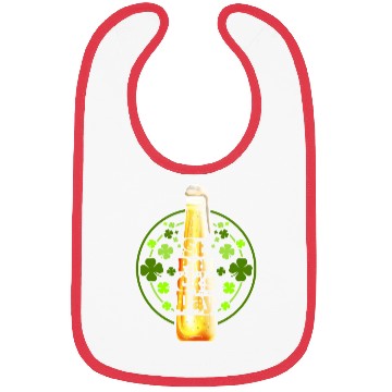 Discover Stylized Beer Bottle And Shamrocks For St Bibs