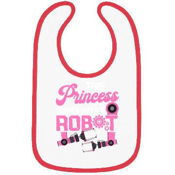 Discover Robot Robotics Engineer Female Bibs