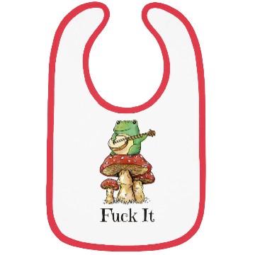 Discover Cottagecore Toad Playing Guitar Bibs