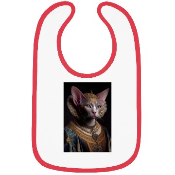 Discover Black King Devon Rex Cat Breed Portrait Royal Rena Bibs