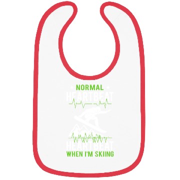 Discover Normal Heartbeat funny skiing Bibs design