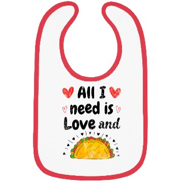 Discover Vintage I Love Tacos Groovy Tacos Are My Valentine Bibs