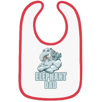Discover Elephant Dad for a Elephant lovers Bibs