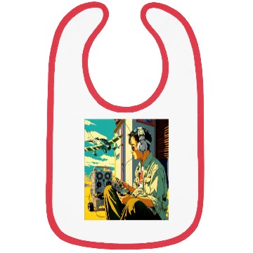 Discover Miniature Plane Lover Cool Retro Radio Controlled Bibs