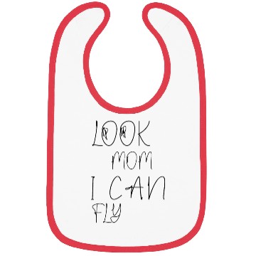 Discover look mom i can fly Bibs