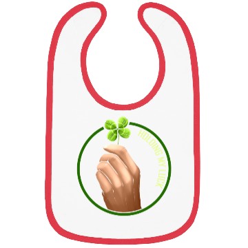Discover Holding My Luck Four Leaf Clover On St Patricks Bibs