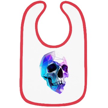 Discover Polygon Skull Art Bibs