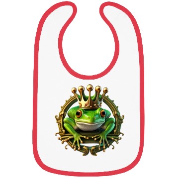 Discover Frog Prince Bibs