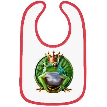 Discover The Royal Frog Leap Bibs