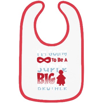 Discover I'm Going To Be A Super Big Brother Sister Bibs