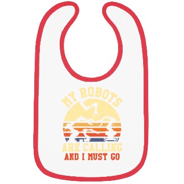 Discover Robot Robotics Engineer Retro Bibs