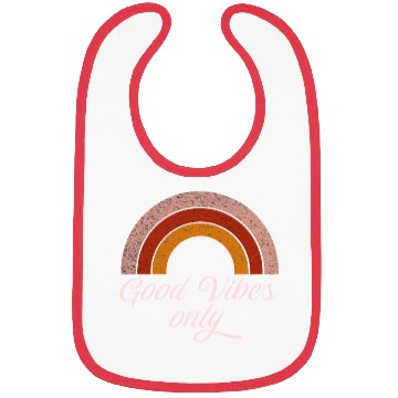 Discover Good V ONLY Orange Rainbow Bibs