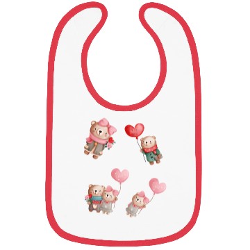 Discover Cute love bears. Bibs