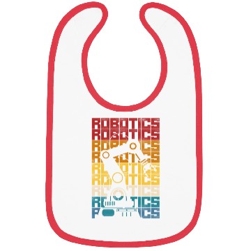 Discover Robot Robotics Engineer Retro Bibs