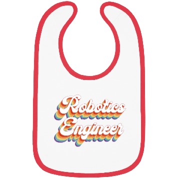 Discover Robot Robotics Engineer Retro Bibs